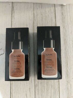 Set of 2 NYX Total Control Drop Foundation TCDF19 Mocha